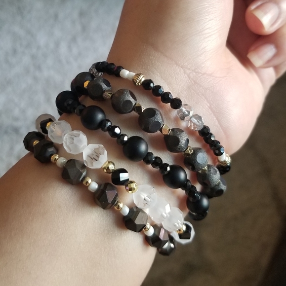 Beautiful Trendy 5Pc/Set Multilayer Natural Stone - Picture 8 of 8